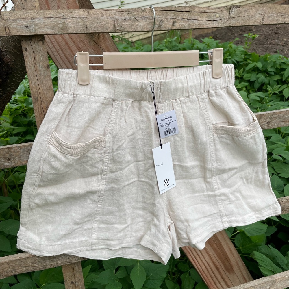 Thread & Supply cotton linen blend shorts